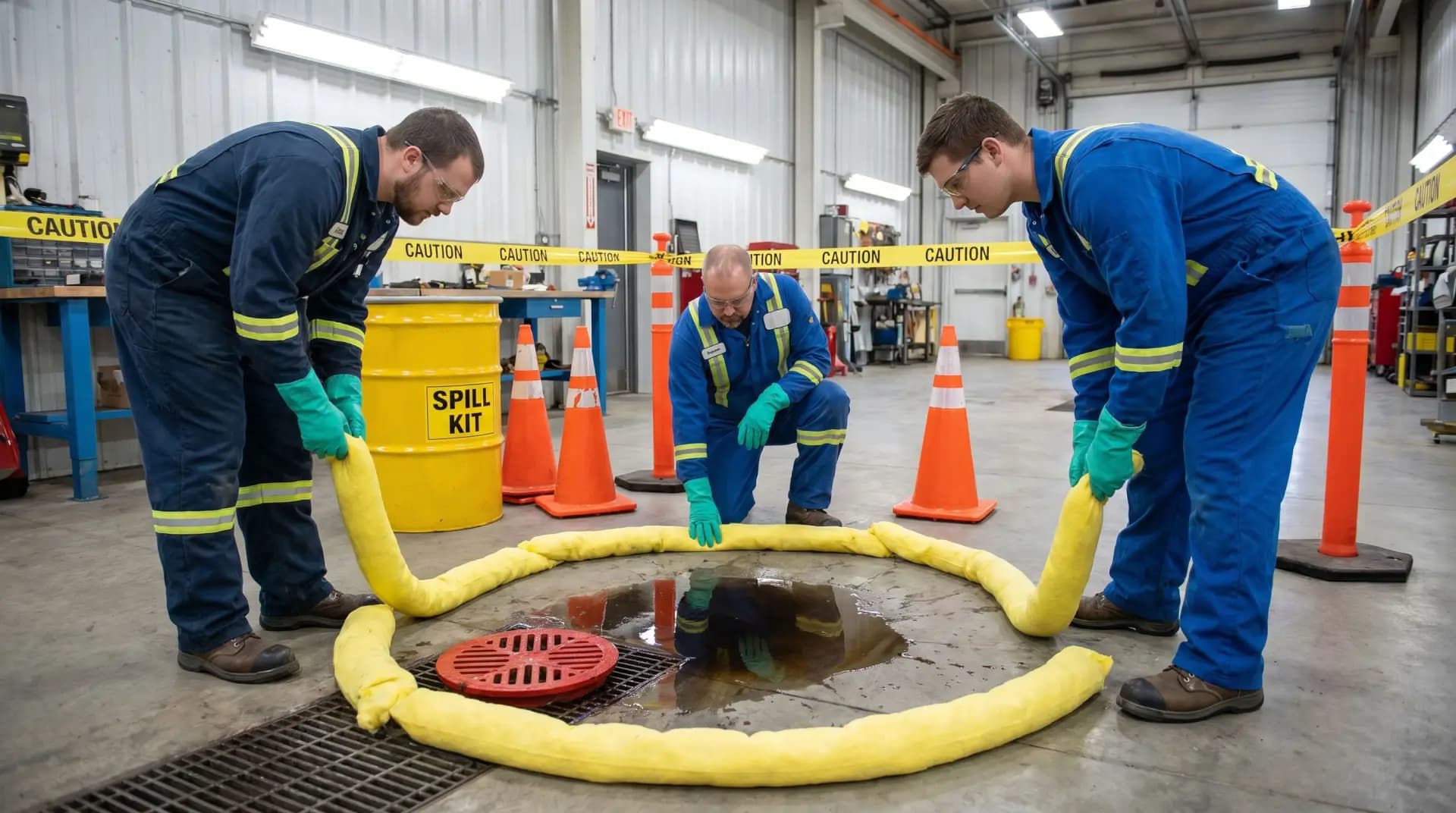Oil Spill Response Procedures at Work